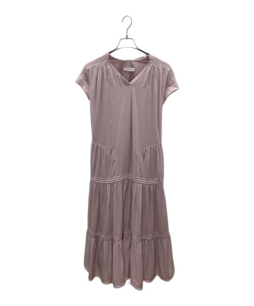 HER LIP TO（ハーリップトゥ）HER LIP TO (ハーリップトゥ) 半袖ワンピース バイオレット サイズ:Ｍの古着・服飾アイテム