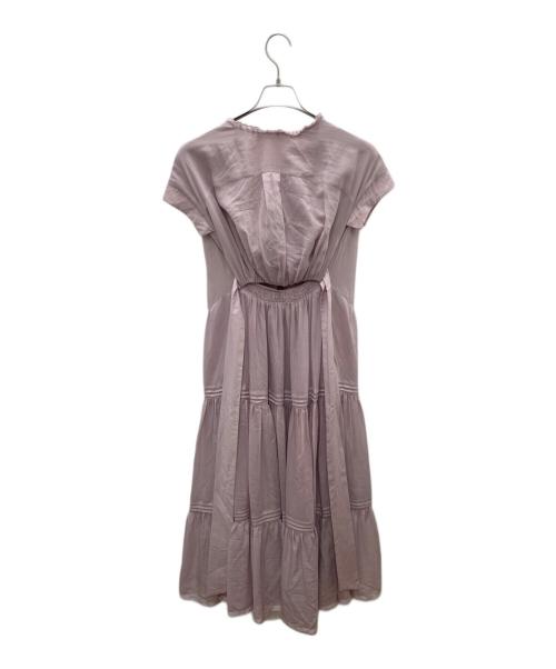 HER LIP TO（ハーリップトゥ）HER LIP TO (ハーリップトゥ) 半袖ワンピース バイオレット サイズ:Ｍの古着・服飾アイテム