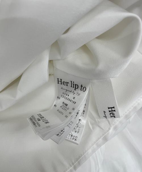 HER LIP TO（ハーリップトゥ）HER LIP TO (ハーリップトゥ) スカート ホワイト サイズ:Ｍの古着・服飾アイテム