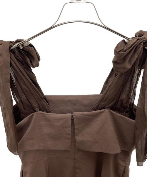 HER LIP TO（ハーリップトゥ）HER LIP TO (ハーリップトゥ) サロペット ブラウン サイズ:Ｍの古着・服飾アイテム