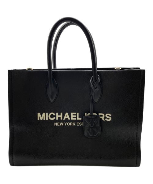MICHAEL KORS（マイケル・コース）MICHAEL KORS (マイケルコース) 2WAYロゴバッグ ブラックの古着・服飾アイテム