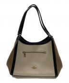 COACHコーチ）の古着「クリスティショルダーバッグ」｜アイボリー×カーキ