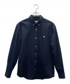 CarHarttカーハート）の古着「長袖シャツ」｜ネイビー