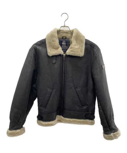 BOSS（ボス）BOSS (ボス) レザージャケット ブラック サイズ:LLの古着・服飾アイテム