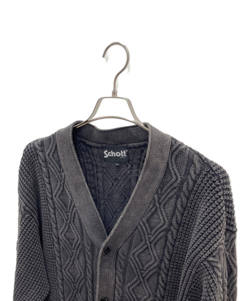 Schott（ショット）Schott (ショット) カーディガン グレー サイズ:Lの古着・服飾アイテム