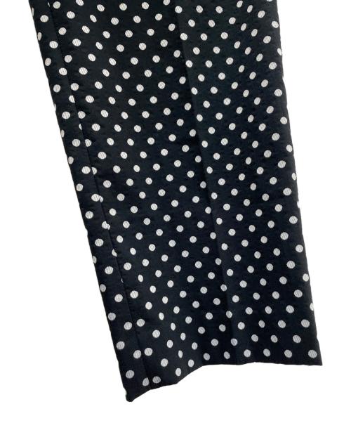 UNITED ARROWS TOKYO（ユナイテッドアローズトウキョウ）UNITED ARROWS TOKYO (ユナイテッドアローズトウキョウ) シャイニー ドットジャカード スリム パンツ ブラック サイズ:Sの古着・服飾アイテム