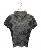 PLEATS PLEASEプリーツプリーズ）の古着「半袖ブラウス」｜グレー