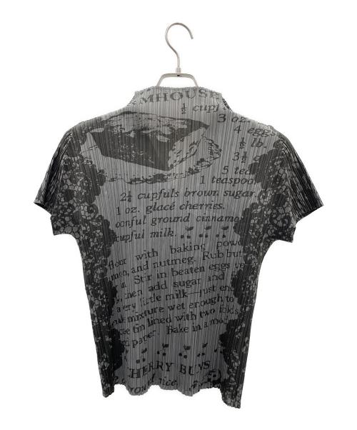 PLEATS PLEASE（プリーツプリーズ）PLEATS PLEASE (プリーツプリーズ) 半袖ブラウス グレー サイズ:3の古着・服飾アイテム