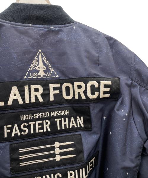 AVIREX（アヴィレックス）AVIREX (アヴィレックス) MA-1ジャケット ネイビー サイズ:Lの古着・服飾アイテム