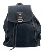 GUCCIグッチ）の古着「GGキャンバスリュック」｜ネイビー