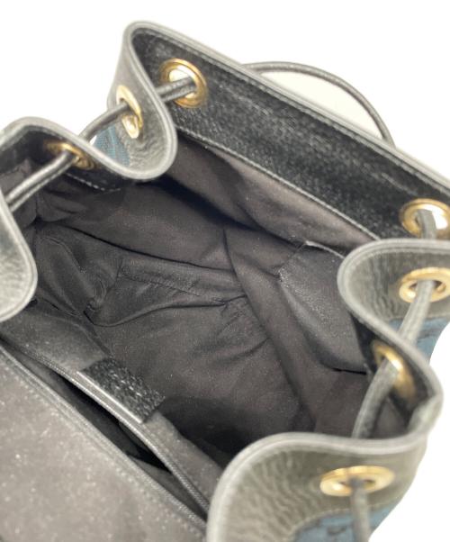 GUCCI（グッチ）GUCCI (グッチ) GGキャンバスリュック ネイビーの古着・服飾アイテム