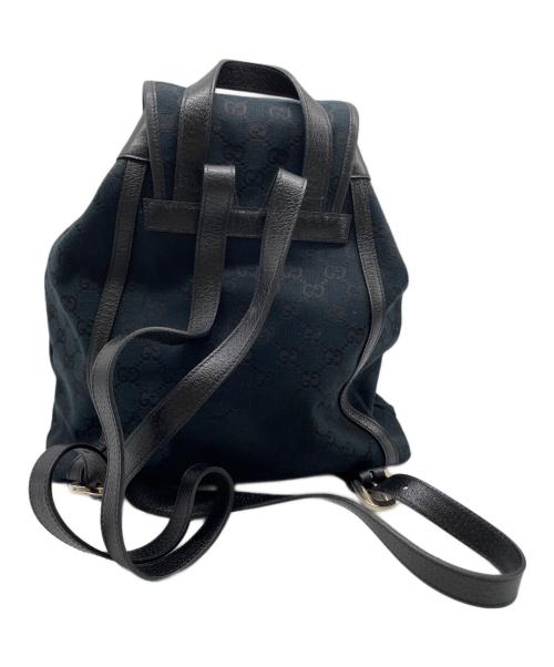 GUCCI（グッチ）GUCCI (グッチ) GGキャンバスリュック ネイビーの古着・服飾アイテム