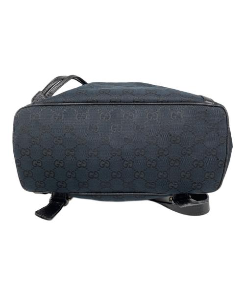 GUCCI（グッチ）GUCCI (グッチ) GGキャンバスリュック ネイビーの古着・服飾アイテム