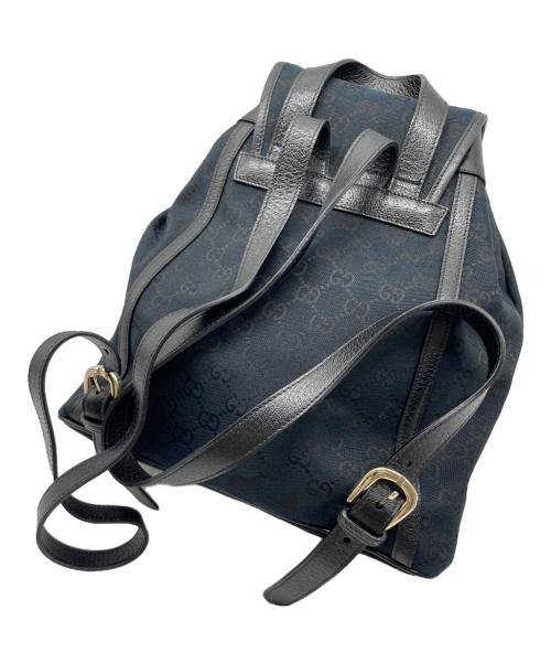 GUCCI（グッチ）GUCCI (グッチ) GGキャンバスリュック ネイビーの古着・服飾アイテム