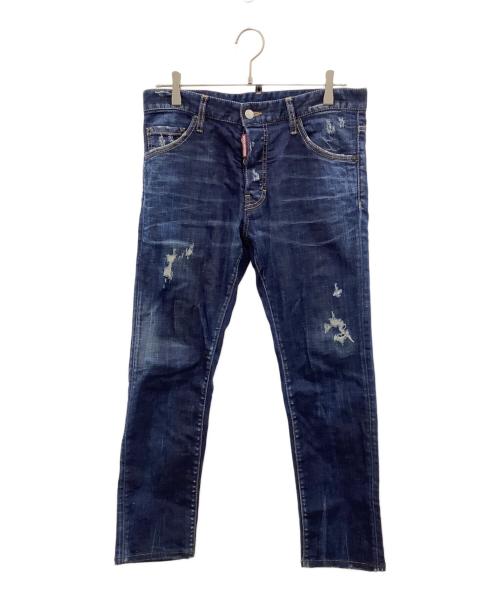 DSQUARED2（ディースクエアード）DSQUARED2 (ディースクエアード) デニムパンツ ネイビー サイズ:46の古着・服飾アイテム