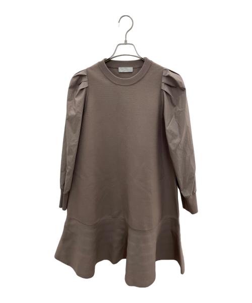 CELFORD（セルフォード）CELFORD (セルフォード) 長袖ワンピース グレー サイズ:38の古着・服飾アイテム