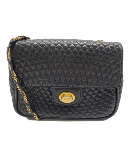 BALLY（バリー）BALLY (バリー) チェーンショルダーバッグ ブラックの古着・服飾アイテム