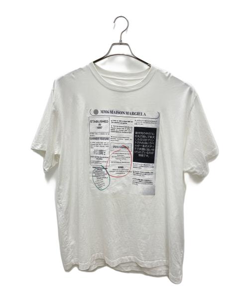 MM6 Maison Margiela（エムエムシックスメゾンマルジェラ）MM6 Maison Margiela (エムエムシックスメゾンマルジェラ) 半袖カットソー ホワイト サイズ:XLの古着・服飾アイテム