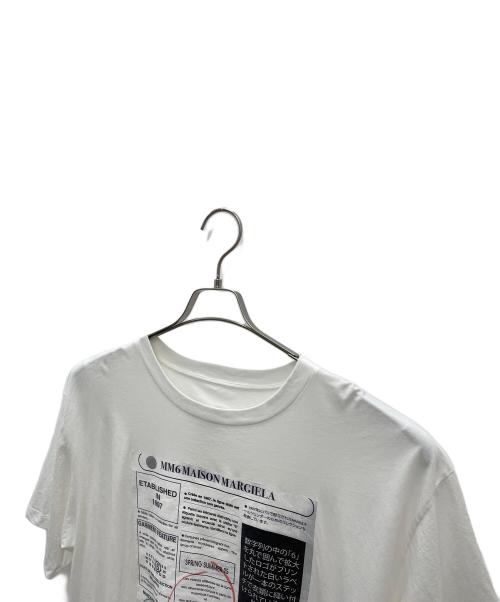 MM6 Maison Margiela（エムエムシックスメゾンマルジェラ）MM6 Maison Margiela (エムエムシックスメゾンマルジェラ) 半袖カットソー ホワイト サイズ:XLの古着・服飾アイテム