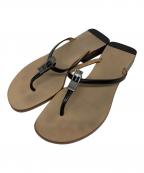 GUCCIグッチ）の古着「サンダル」｜ベージュ×ブラック