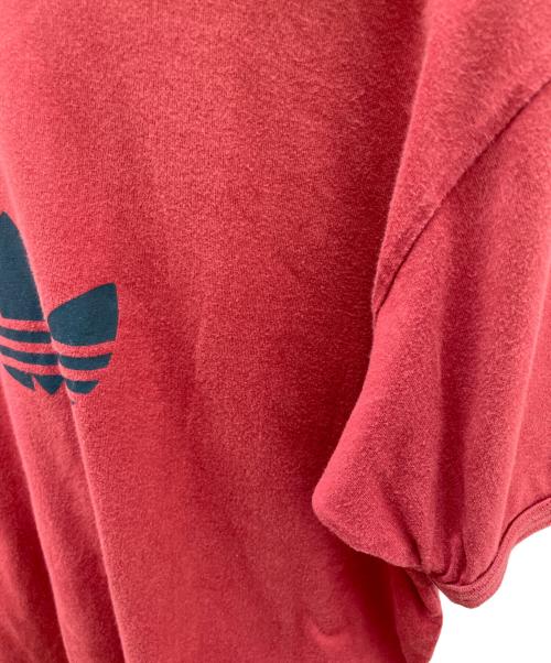 adidas（アディダス）adidas (アディダス) 半袖カットソー レッド サイズ:Lの古着・服飾アイテム