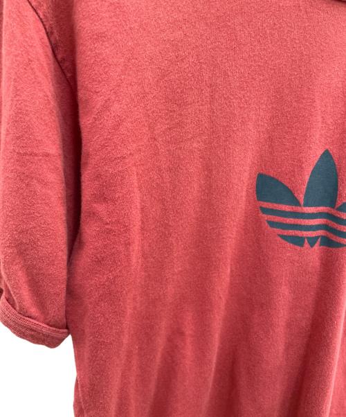 adidas（アディダス）adidas (アディダス) 半袖カットソー レッド サイズ:Lの古着・服飾アイテム