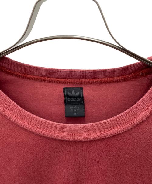 adidas（アディダス）adidas (アディダス) 半袖カットソー レッド サイズ:Lの古着・服飾アイテム