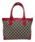 GUCCI（グッチ）の古着「ハンドバッグ」｜レッド×ブラウン
