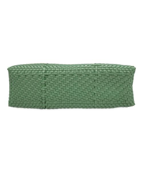 Letra（レトラ）Letra (レトラ) カゴバッグ グリーン×アイボリー 未使用品の古着・服飾アイテム