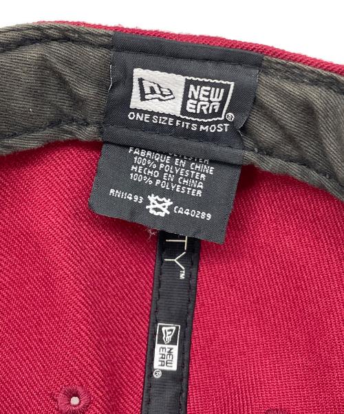 New Era（ニューエラ）New Era (ニューエラ) SUPREME (シュプリーム) キャップ ワインレッドの古着・服飾アイテム