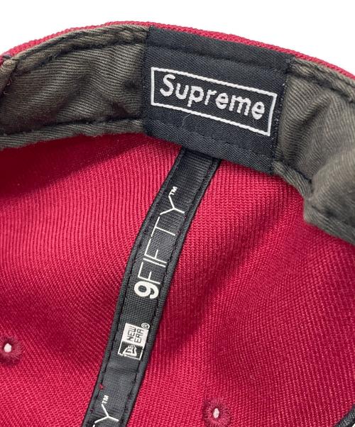 New Era（ニューエラ）New Era (ニューエラ) SUPREME (シュプリーム) キャップ ワインレッドの古着・服飾アイテム