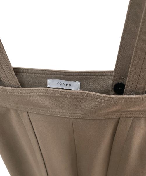 YONFA（ヨンファ）YONFA (ヨンファ) サスペンダー付パンツ ブラウン サイズ:XSの古着・服飾アイテム