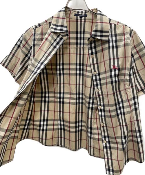 BURBERRY LONDON（バーバリーロンドン）BURBERRY LONDON (バーバリーロンドン) 半袖シャツ ベージュ サイズ:Lの古着・服飾アイテム