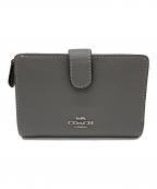 COACHコーチ）の古着「2つ折り財布」｜グレー