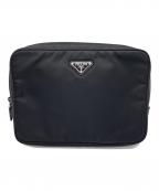 PRADAプラダ）の古着「クラッチバッグ」｜ブラック