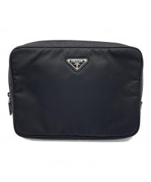 PRADA（プラダ）の古着「クラッチバッグ」｜ブラック