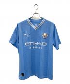 PUMA×Manchester Cityプーマ×マンチェスター・シティ）の古着「ゲームシャツ」｜スカイブルー