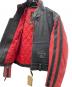 中古・古着 HARLEY-DAVIDSON (ハーレーダビッドソン) レザージャケット ブラック×レッド サイズ:M：20000円