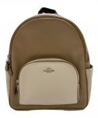 COACHコーチ）の古着「リュック」｜ベージュ×ホワイト