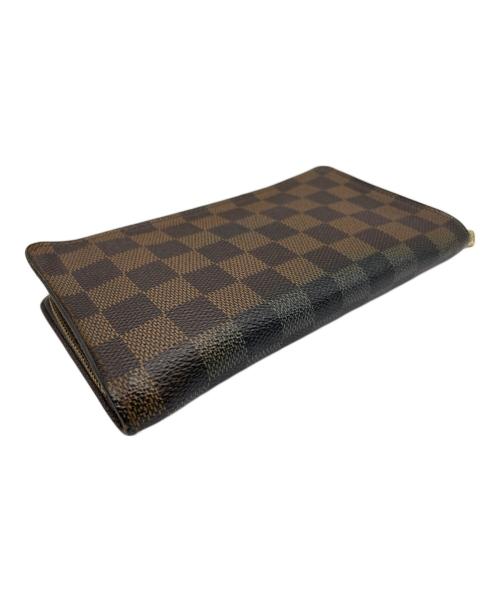 LOUIS VUITTON（ルイ ヴィトン）LOUIS VUITTON (ルイ ヴィトン) 長財布 ポルトモネ・ジップ ブラウンの古着・服飾アイテム