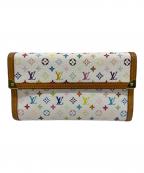 LOUIS VUITTONルイ ヴィトン）の古着「長財布 ポルトトレゾール・インターナショナル」｜ホワイト