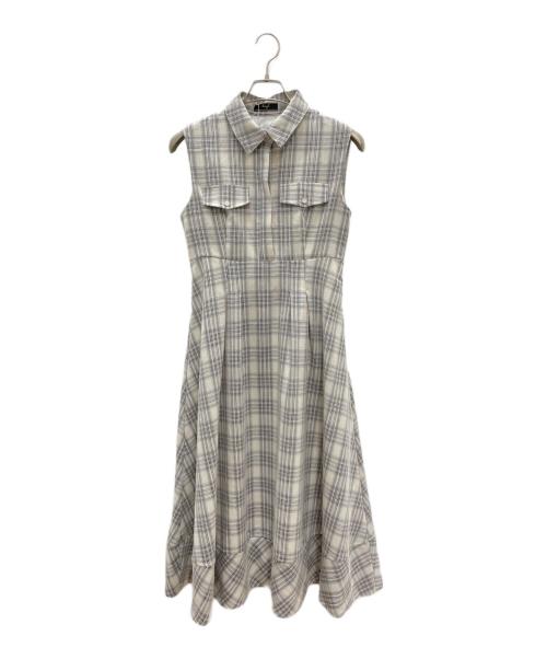 Swingle（スウィングル）Swingle (スウィングル) ノースリーブ・キャミソールワンピース ベージュ サイズ:Free 未使用品の古着・服飾アイテム