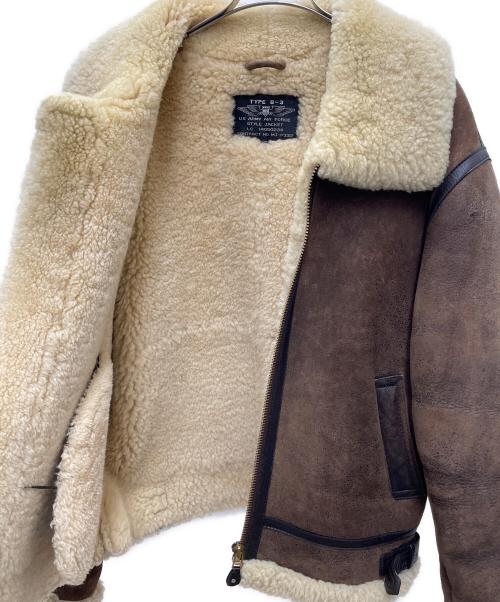 U.S.ARMY AIR FORCE（ユーエスアーミー エア フォース）U.S.ARMY AIR FORCE (ユーエスアーミー エア フォース) ムートンジャケット ブラウン サイズ:不明の古着・服飾アイテム
