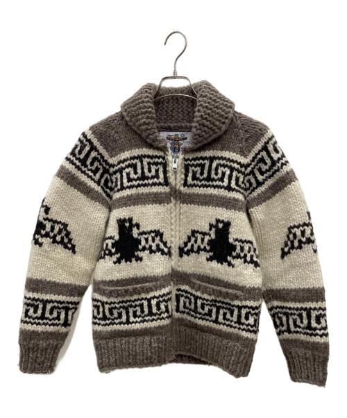 KANATA（カナタ）KANATA (カナタ) ウールジャケット グレー×ホワイト サイズ:Freeの古着・服飾アイテム