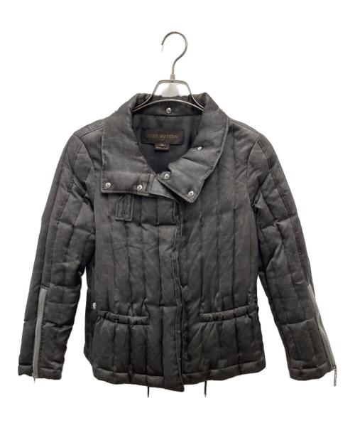 LOUIS VUITTON（ルイ ヴィトン）LOUIS VUITTON (ルイ ヴィトン) シルク中綿ブルゾン ブラック サイズ:UK 34の古着・服飾アイテム