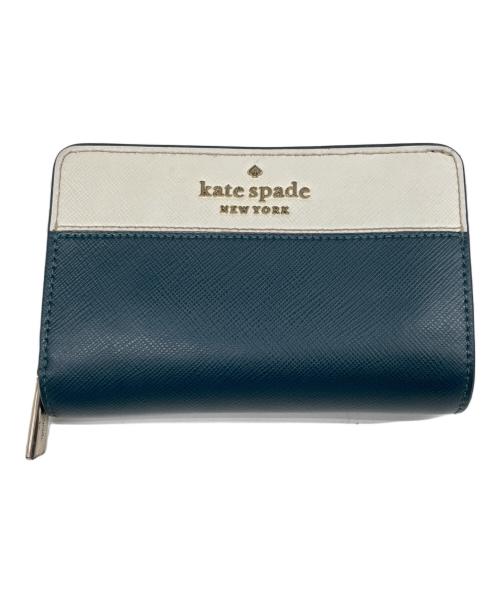 Kate Spade（ケイトスペード）Kate Spade (ケイトスペード) 2つ折り財布 ネイビーの古着・服飾アイテム