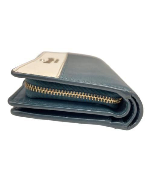Kate Spade（ケイトスペード）Kate Spade (ケイトスペード) 2つ折り財布 ネイビーの古着・服飾アイテム