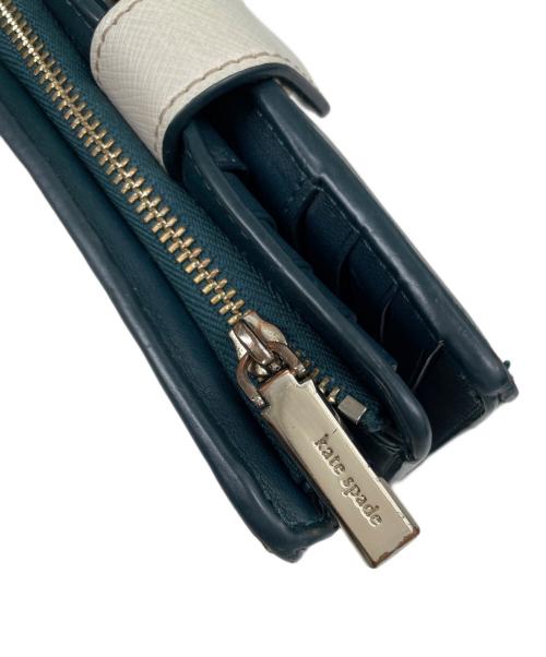 Kate Spade（ケイトスペード）Kate Spade (ケイトスペード) 2つ折り財布 ネイビーの古着・服飾アイテム