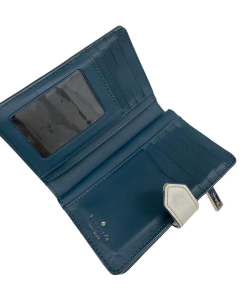 Kate Spade（ケイトスペード）Kate Spade (ケイトスペード) 2つ折り財布 ネイビーの古着・服飾アイテム