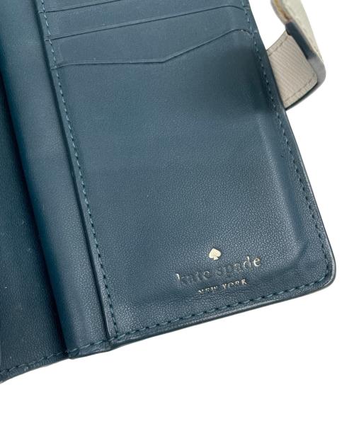 Kate Spade（ケイトスペード）Kate Spade (ケイトスペード) 2つ折り財布 ネイビーの古着・服飾アイテム